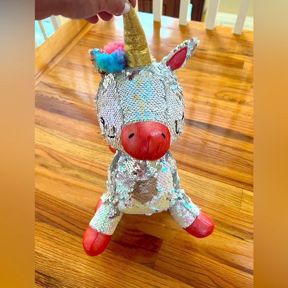Stuffed sequin unicorn - Picture 2 of 4